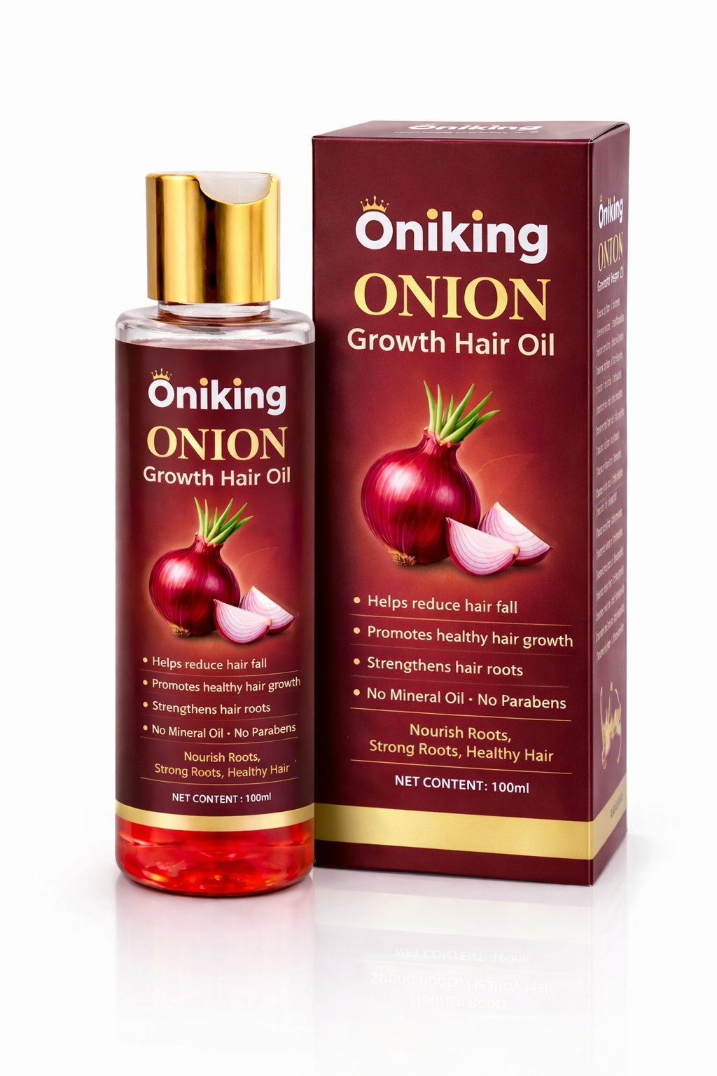 Oniking Onion Growth Hair Oil 100ml – Hair Fall Control & Natural Hair Growth Oil